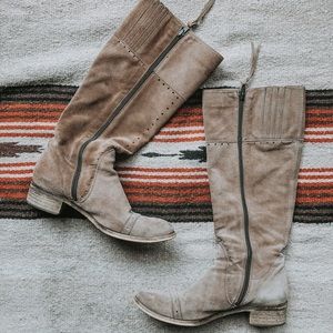 Bitter Suede knee high boots